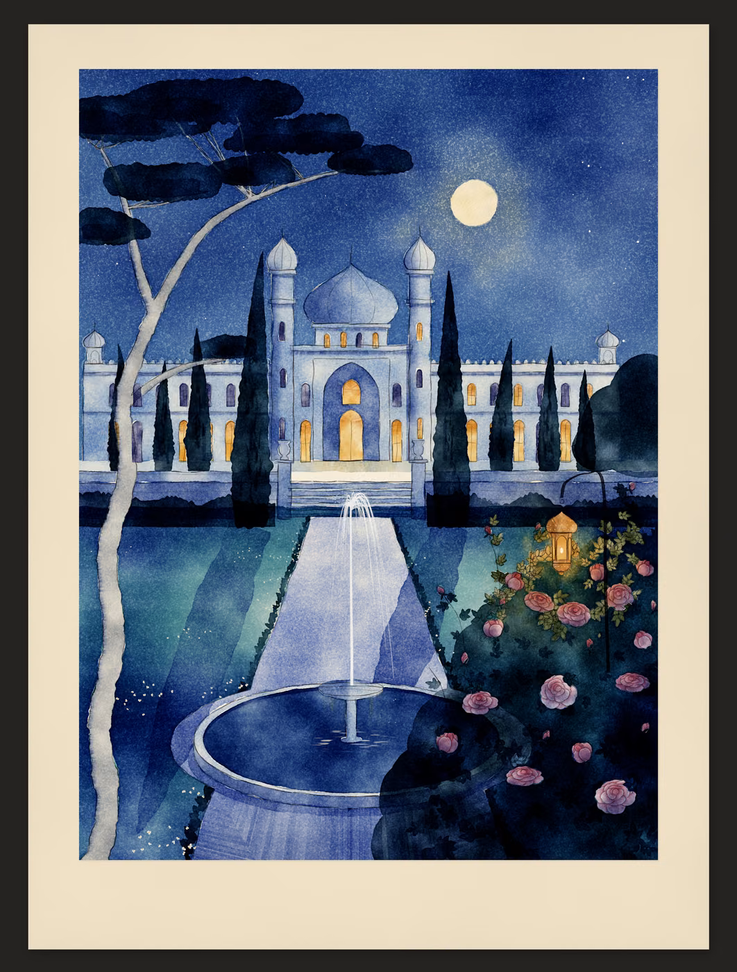 The Caliph's Garden by Moonlight
