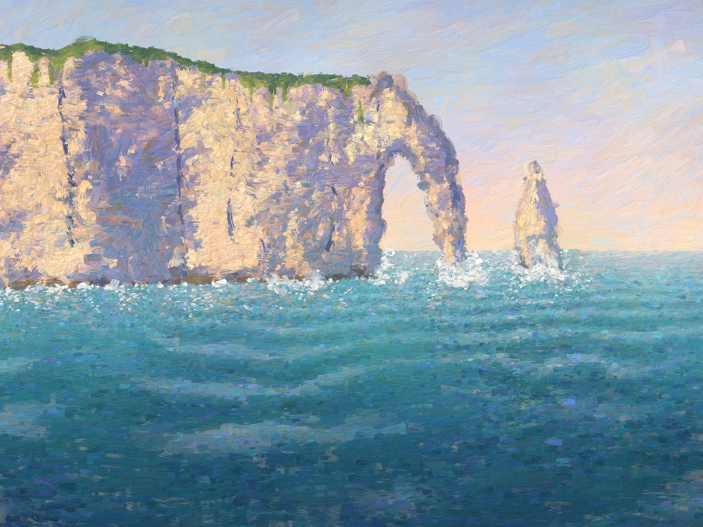 The Porte d'Aval, Late Afternoon