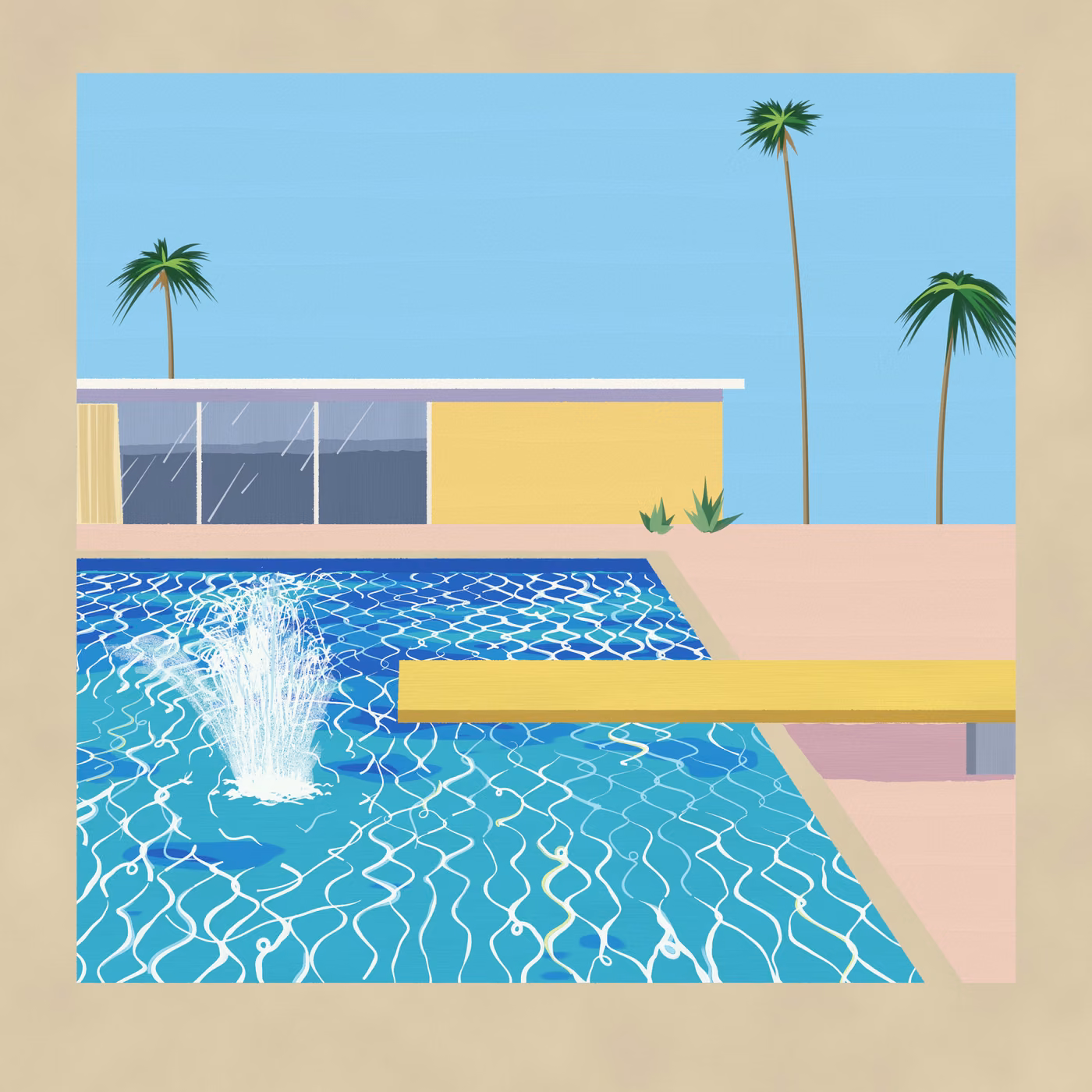 A Pool in the Hills, Noon