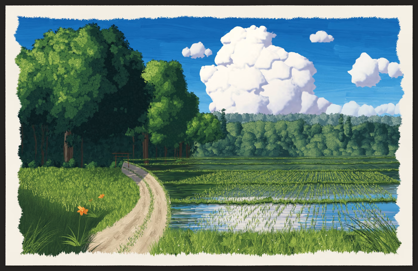 Cumulus over the Sayama Hills
