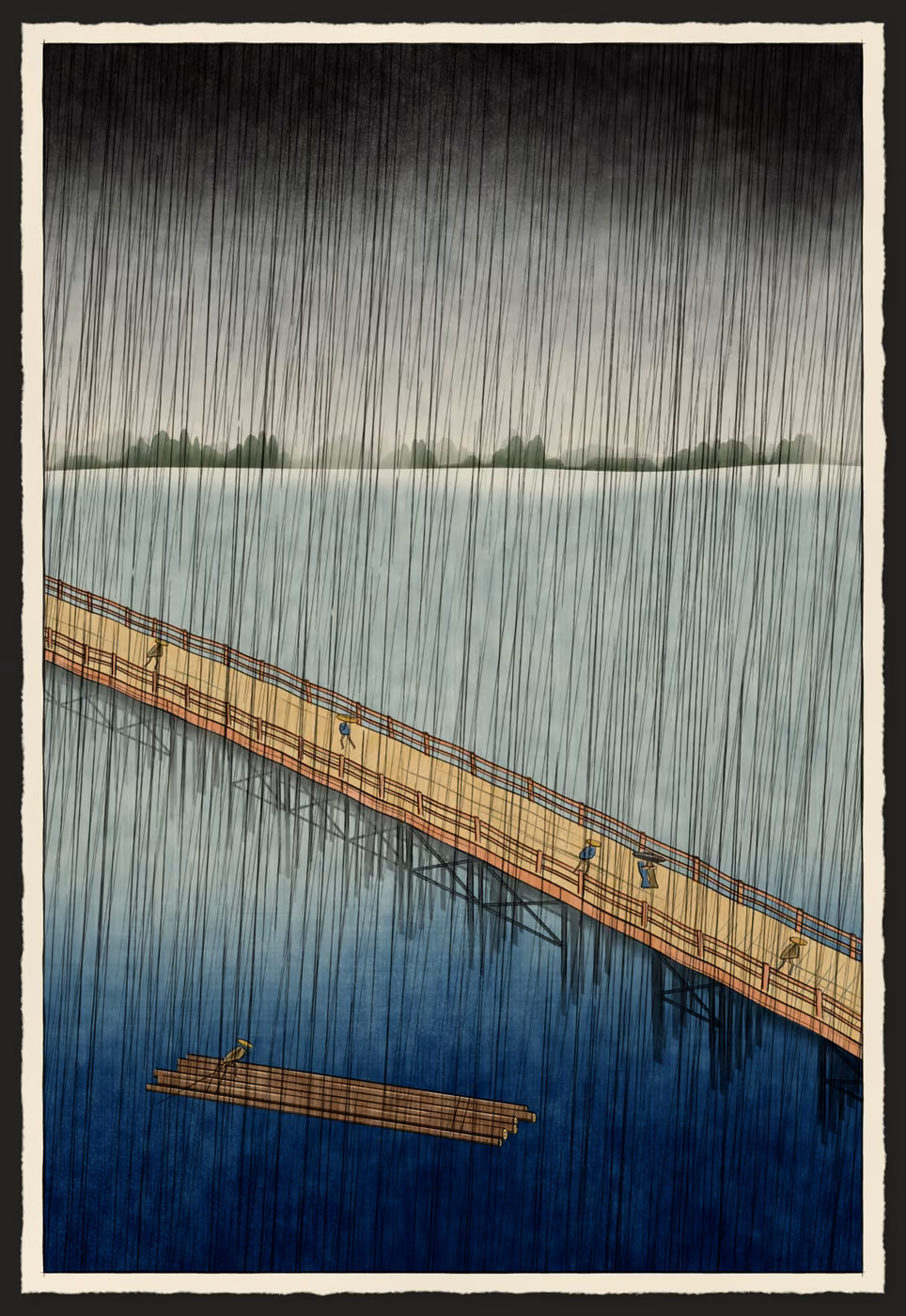 Shower on the Long Bridge